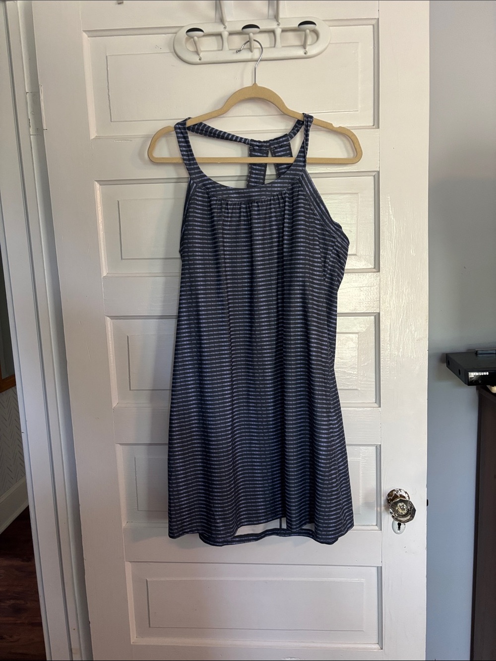 Striped Sleeveless Athletic Dress